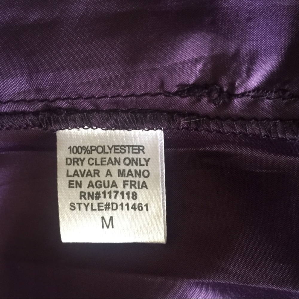 Marineblu purple halter mini dress style D11461 - Picture 7 of 8